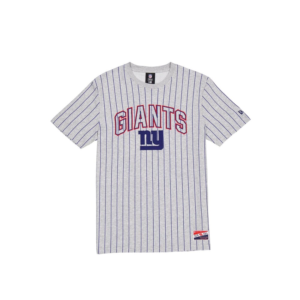 New Era New York Giants Throwback Gray Pinstripe T-Shirt - Size S
